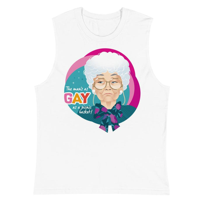 Gay as a Picnic Basket (Muscle Shirt)-Muscle Shirt-Swish Embassy