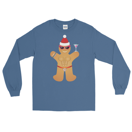 Gingerbread Circuit Man (Long Sleeve)-Long Sleeve-Swish Embassy