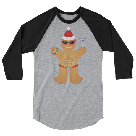 Gingerbread Circuit Man (Raglan)-Raglan-Swish Embassy