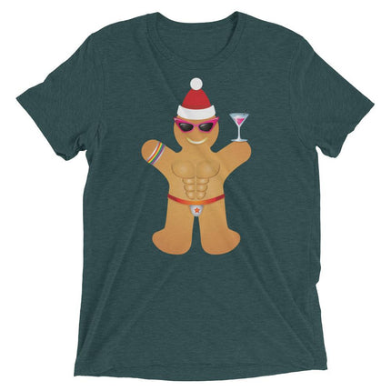 Gingerbread Circuit Man (Retail Triblend)-Triblend T-Shirt-Swish Embassy