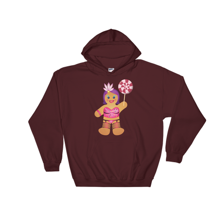 Gingerbread Drag Queen (Hoodie)-Christmas Hoodies-Swish Embassy