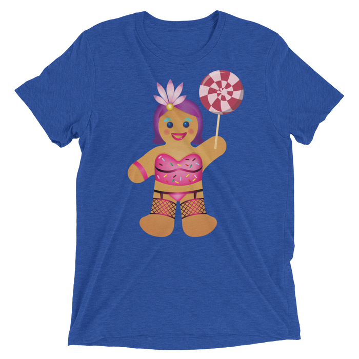 Gingerbread Drag Queen (Retail Triblend)-Triblend T-Shirt-Swish Embassy