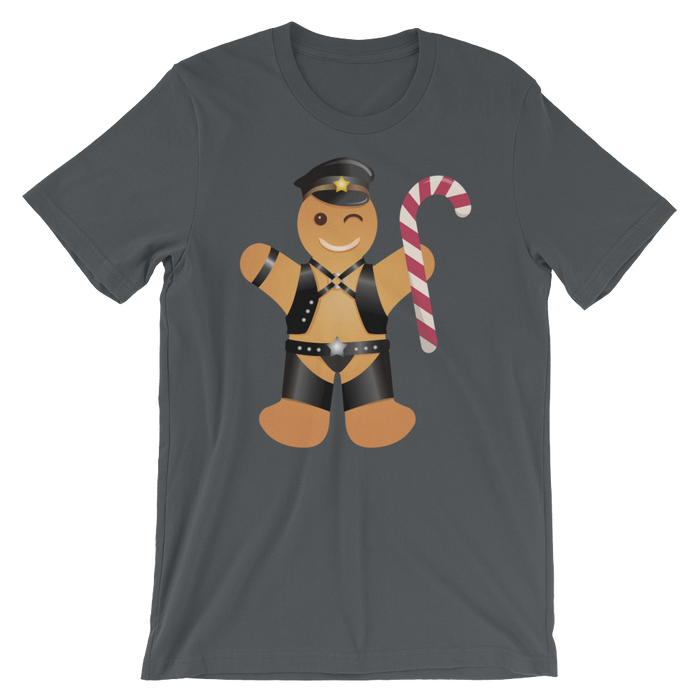 Gingerbread Leather Man-Christmas T-Shirts-Swish Embassy
