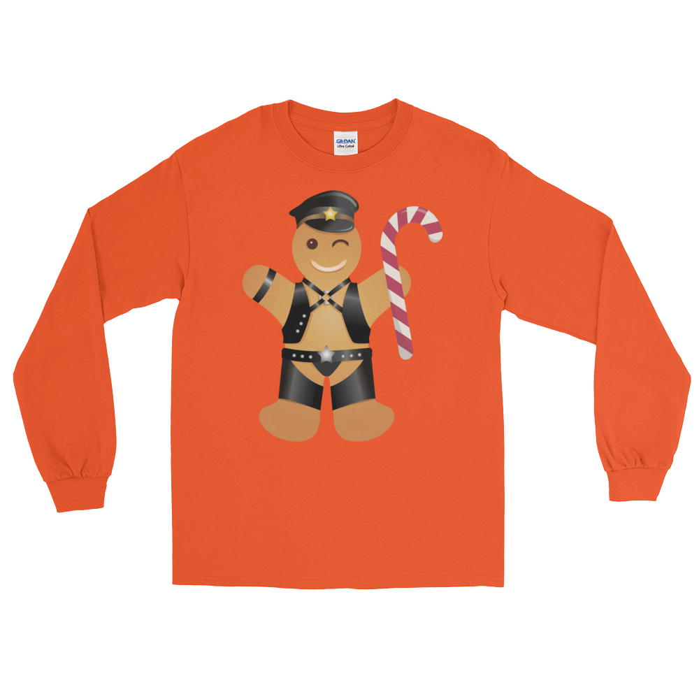 Gingerbread Leather Man (Long Sleeve)-Long Sleeve-Swish Embassy