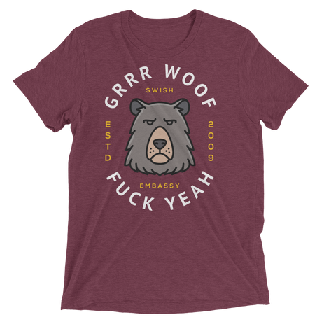 Grrr Woof (Retail Triblend)-Triblend T-Shirt-Swish Embassy