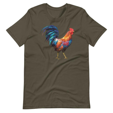 Huge Polygon Rooster-T-Shirts-Swish Embassy