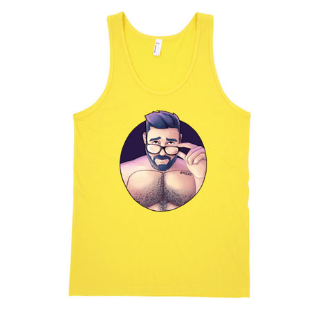 Hunky Nerd (Tank)-Tank Top-Swish Embassy