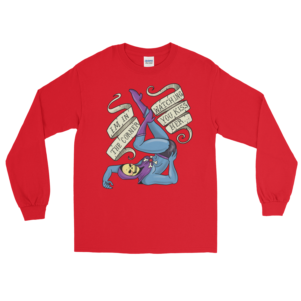 I'm in the Corner Watching You Kiss Her (Long Sleeve)-Long Sleeve-Swish Embassy