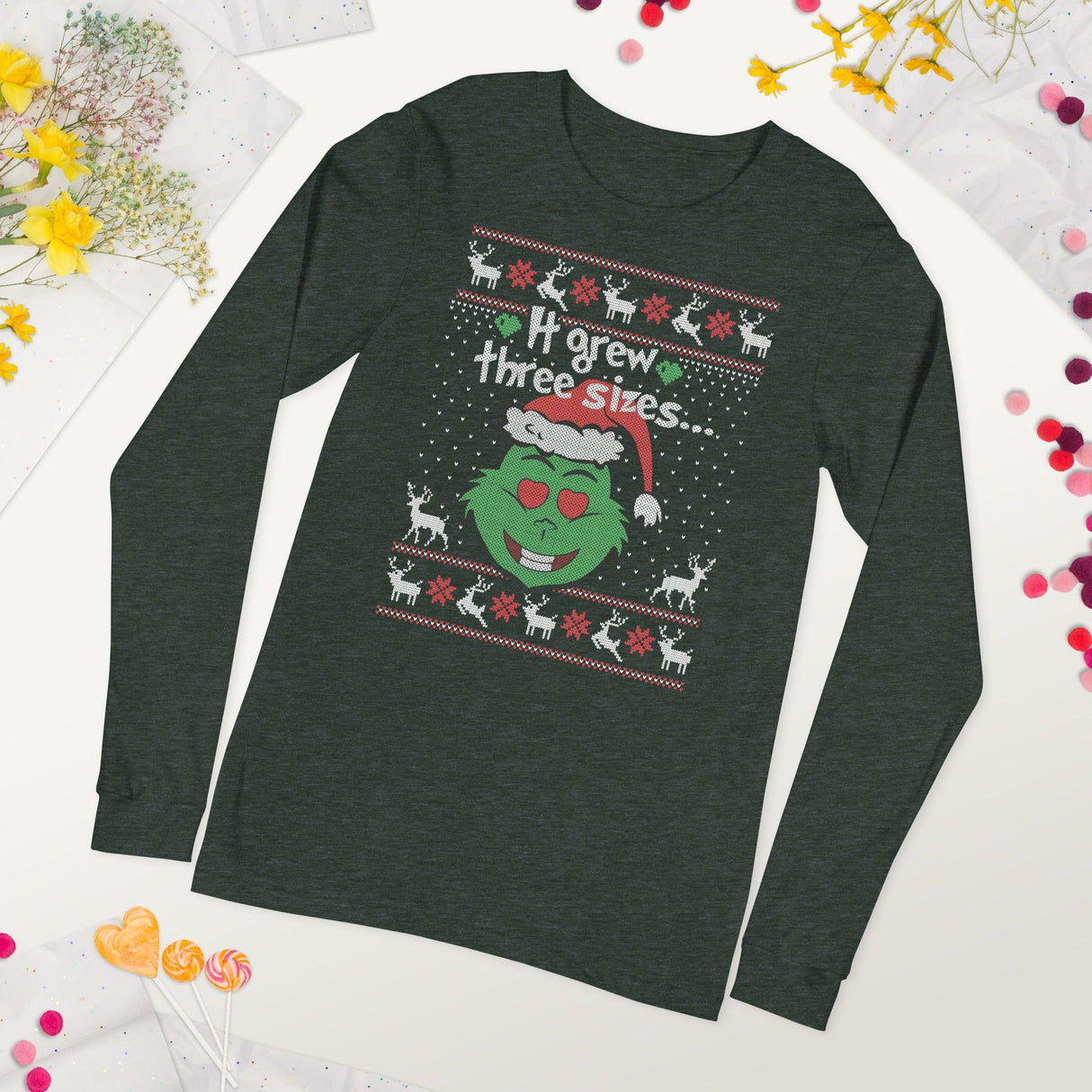 It Grew 3 Sizes (Ugly Christmas)-Christmas T-Shirts-Swish Embassy