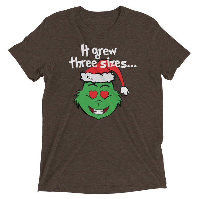 It Grew Three Sizes (Retail Triblend)-Triblend T-Shirt-Swish Embassy