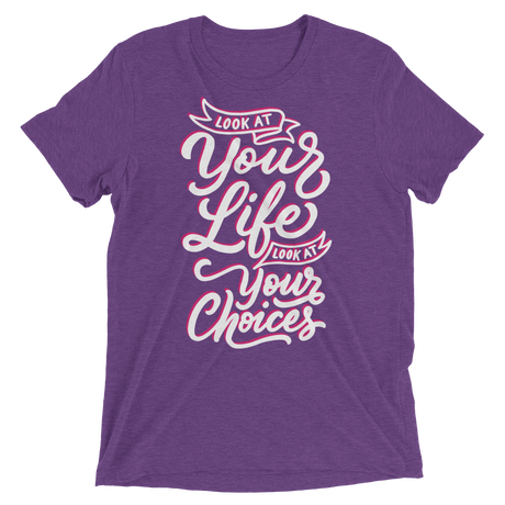 Look At Your Life, Look At Your Choices (Retail Triblend)-Triblend T-Shirt-Swish Embassy