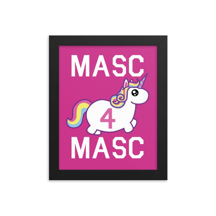Masc4Masc (Framed poster)-Swish Embassy