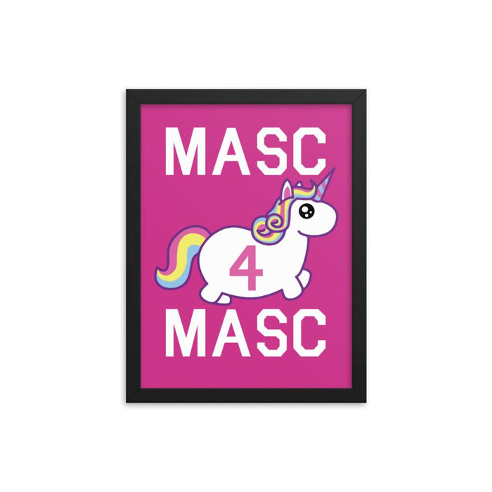 Masc4Masc (Framed poster)-Swish Embassy