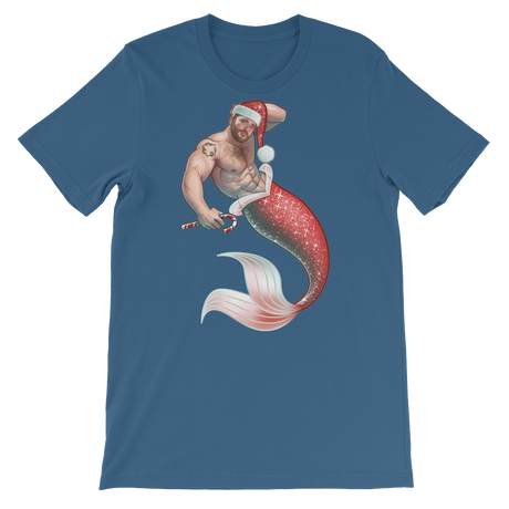 Merman Christmas-Christmas T-Shirts-Swish Embassy