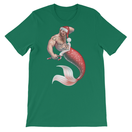 Merman Christmas-Christmas T-Shirts-Swish Embassy