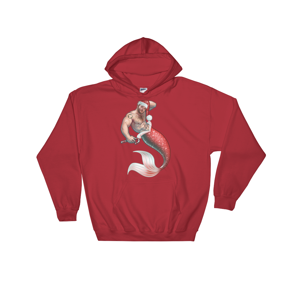 Merman Christmas (Hoodie)-Christmas Hoodies-Swish Embassy