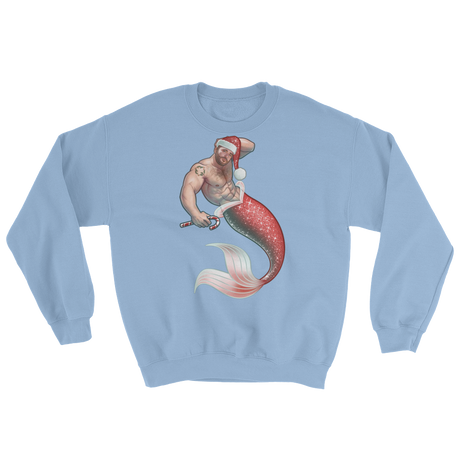 Merman Christmas (Long Sleeve)-Long Sleeve-Swish Embassy