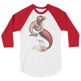 Merman Christmas (Raglan)-Raglan-Swish Embassy