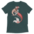 Merman Christmas (Retail Triblend)-Triblend T-Shirt-Swish Embassy