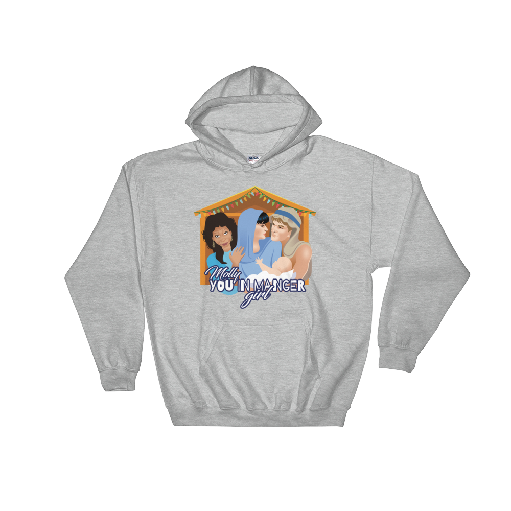 Molly, You in Manger Girl! (Hoodie)-Christmas Hoodies-Swish Embassy