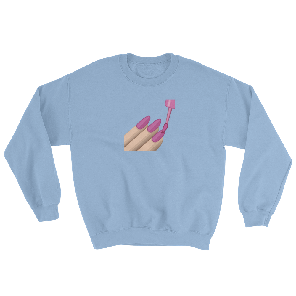 Nail Polish Emoji (Long Sleeve)-Long Sleeve-Swish Embassy