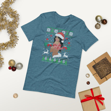 Nasty or Nice (Ugly Christmas)-Ugly Christmas Apparel-Swish Embassy