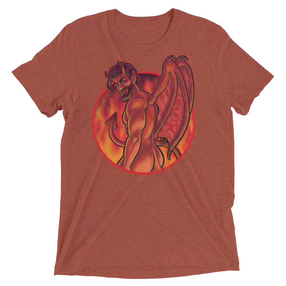 Not Today Satan (Retail Triblend)-Triblend T-Shirt-Swish Embassy