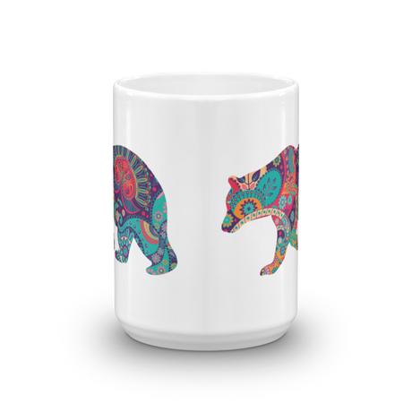 Paisley Bear (Mug)-Mugs-Swish Embassy