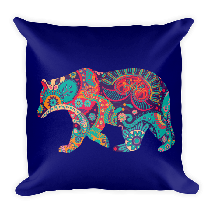 Paisley Bear (Pillow)-Pillow-Swish Embassy