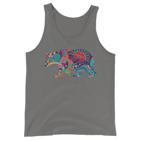 Paisley Bear (Tank Top)-Tank Top-Swish Embassy