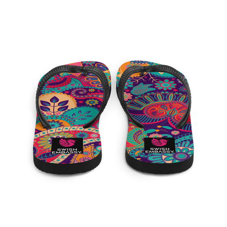 Paisley (Flip Flops)-Flip Flops-Swish Embassy