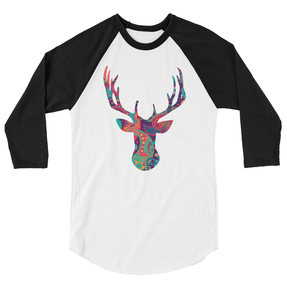 Paisley Stag (Raglan)-Raglan-Swish Embassy