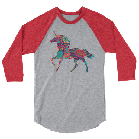 Paisley Unicorn (Raglan)-Raglan-Swish Embassy