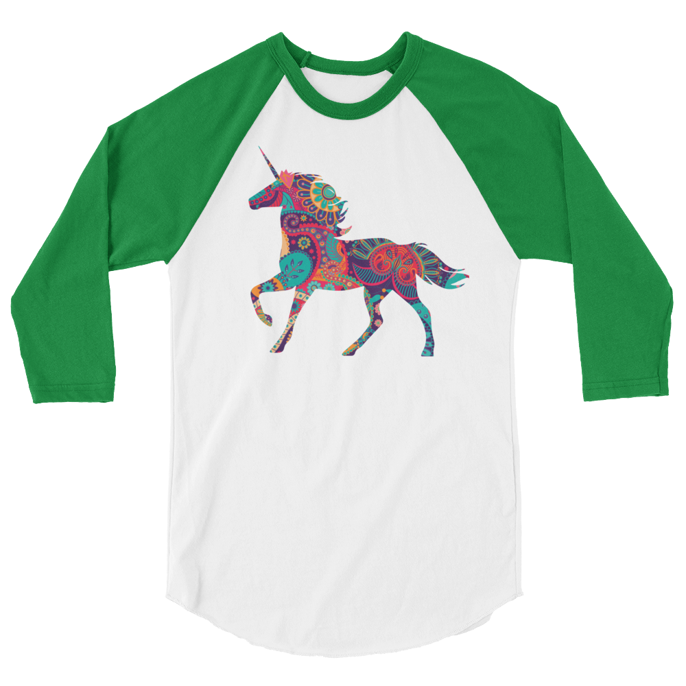 Paisley Unicorn (Raglan)-Raglan-Swish Embassy