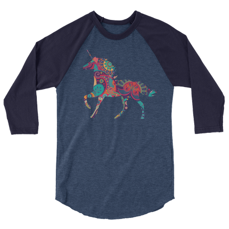 Paisley Unicorn (Raglan)-Raglan-Swish Embassy