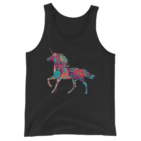 Paisley Unicorn (Tank Top)-Tank Top-Swish Embassy