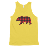 Plaid Bear (Tank Top)-Tank Top-Swish Embassy