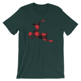 Plaid Reindeer-Christmas T-Shirts-Swish Embassy