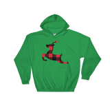 Plaid Reindeer (Hoodie)-Christmas Hoodies-Swish Embassy