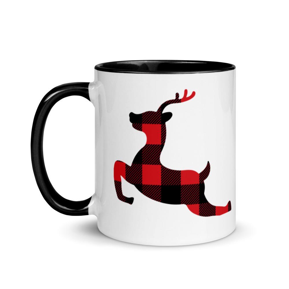 Plaid Reindeer (Mug)-Mugs-Swish Embassy