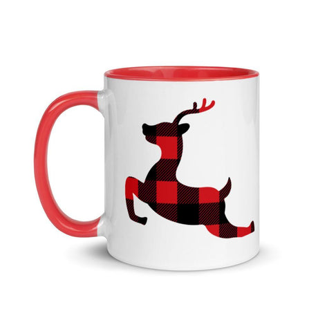 Plaid Reindeer (Mug)-Mugs-Swish Embassy