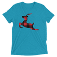 Plaid Reindeer (Retail Triblend)-Triblend T-Shirt-Swish Embassy