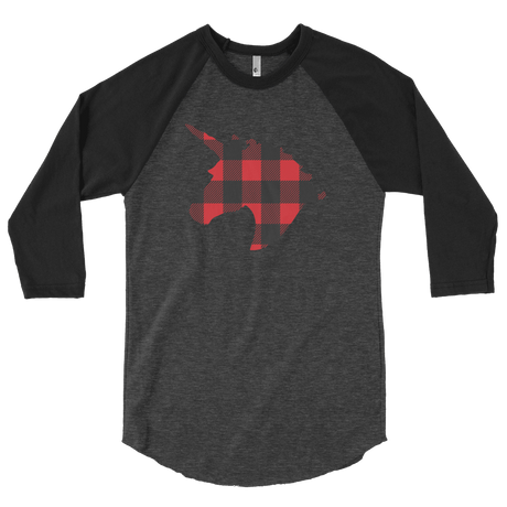 Plaid Unicorn (Raglan)-Raglan-Swish Embassy