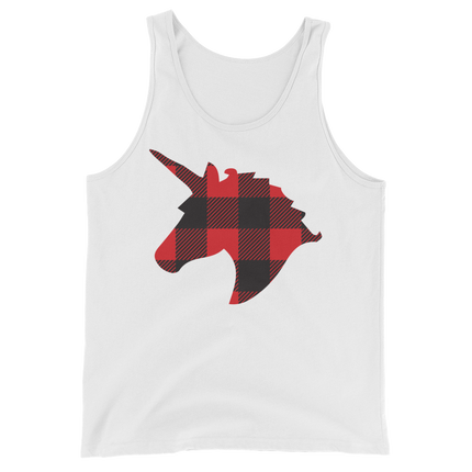 Plaid Unicorn (Tank Top)-Tank Top-Swish Embassy