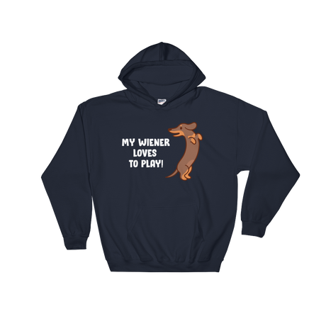 Playful Wiener (Hoodie)-Hoodie-Swish Embassy