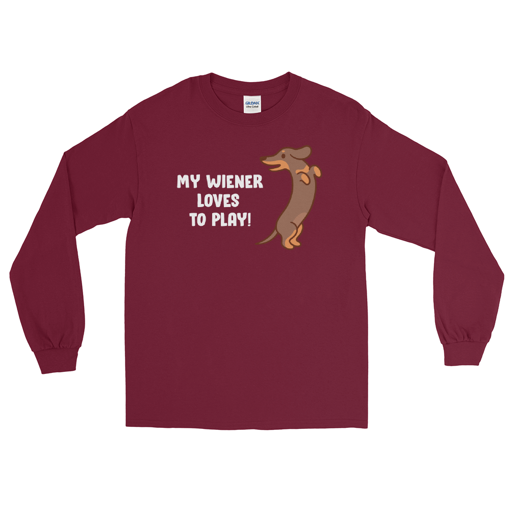 Playful Wiener (Long Sleeve)-Long Sleeve-Swish Embassy