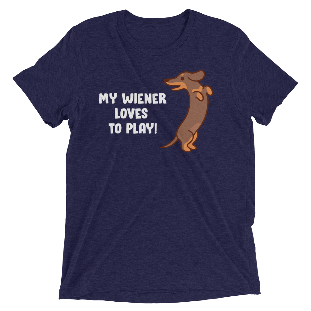 Playful Wiener (Retail Triblend)-Triblend T-Shirt-Swish Embassy