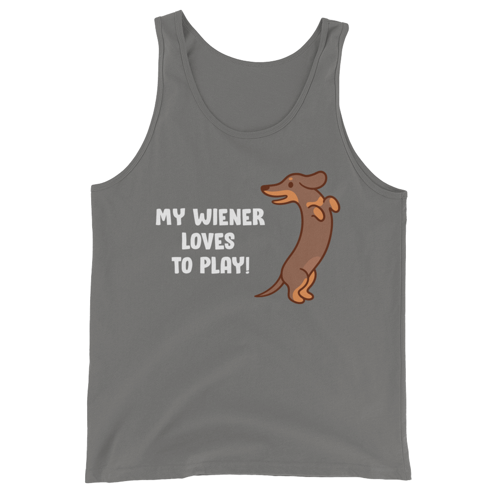 Playful Wiener (Tank Top)-Tank Top-Swish Embassy