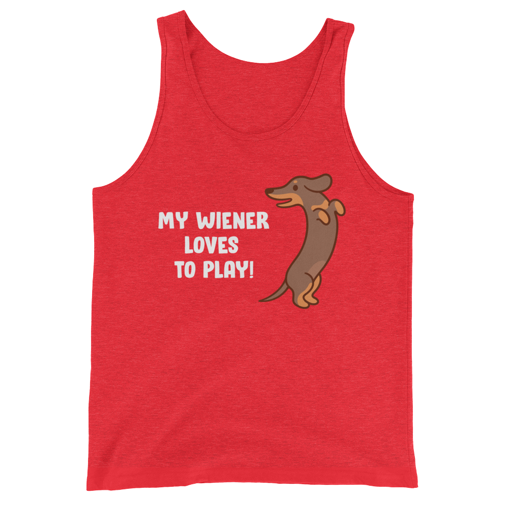 Playful Wiener (Tank Top)-Tank Top-Swish Embassy