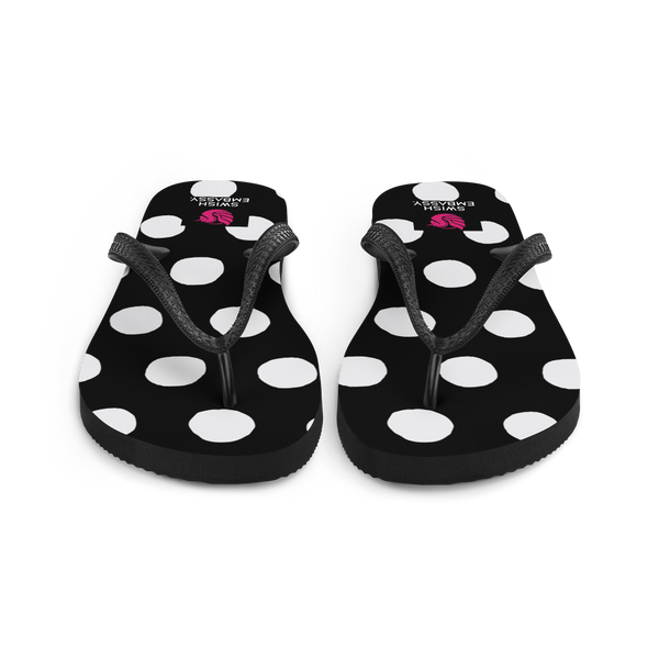 Polka dot 2025 flip flops